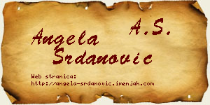 Angela Srdanović vizit kartica